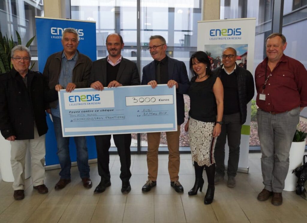 Enedis et Sirea soutiennent l’association Électriciens Sans Frontières