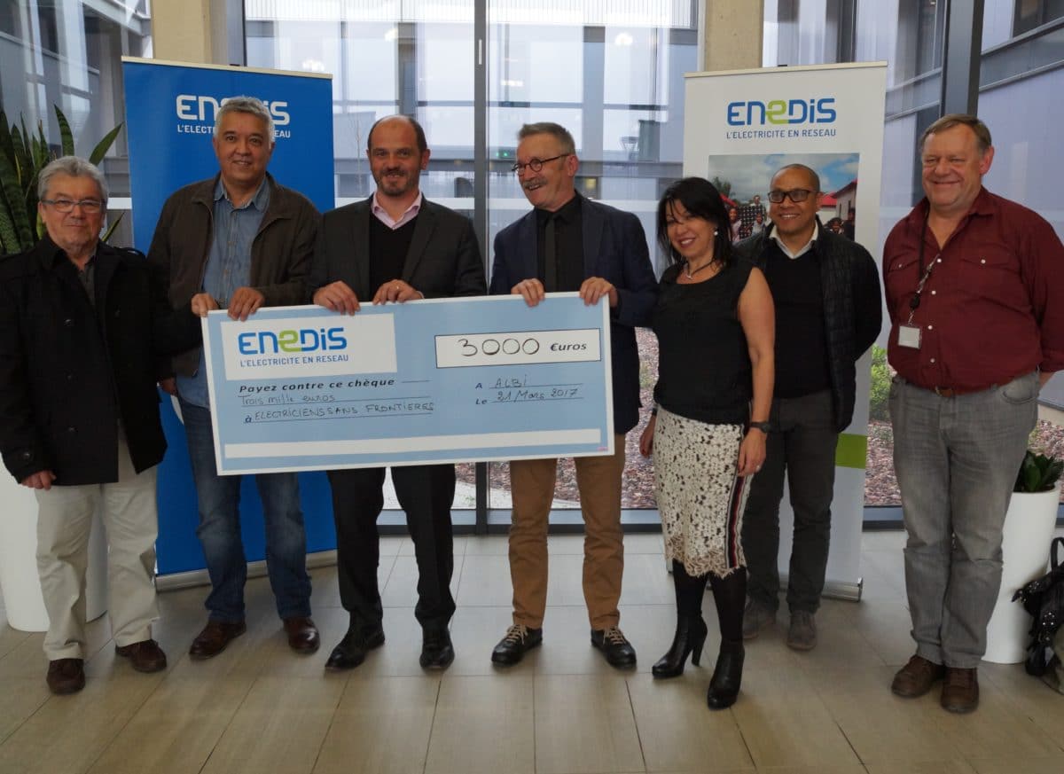 Enedis et Sirea soutiennent l’association Électriciens Sans Frontières