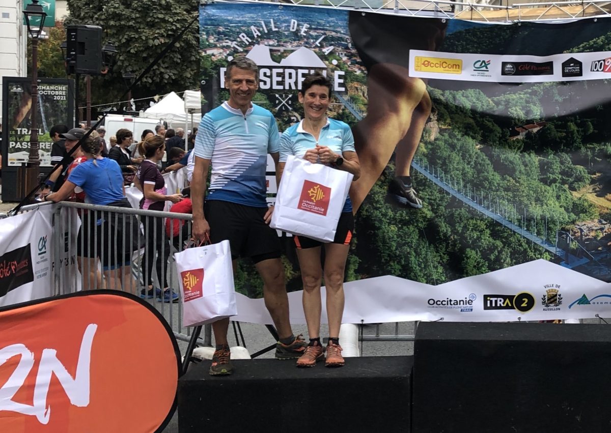 Sirea sur le podium du Trail de la Passerelle 2021