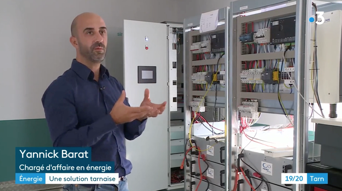 Notre réalisation photovoltaïque avec stockage pour le SDET est passée sur France 3