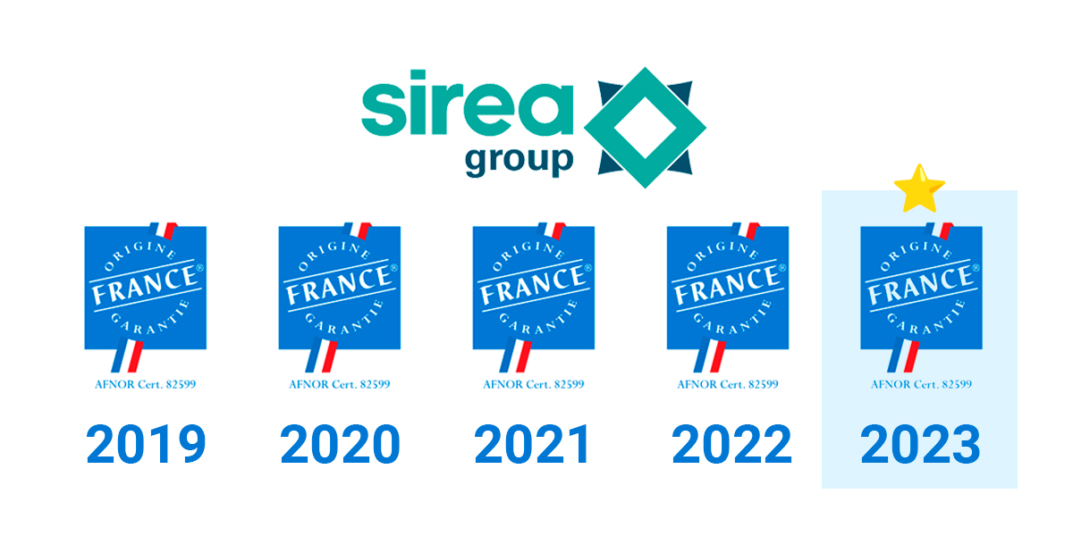 Notre certification Origine France Garantie est renouvelée pour la 5ème année consécutive